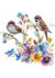 Wildflower Sparrows 1 (Exclusive Members Design) (#G042)-Decoupage Paper