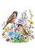 Wildflower Sparrows 2 (Exclusive Members Design) (#G043)-Decoupage Paper