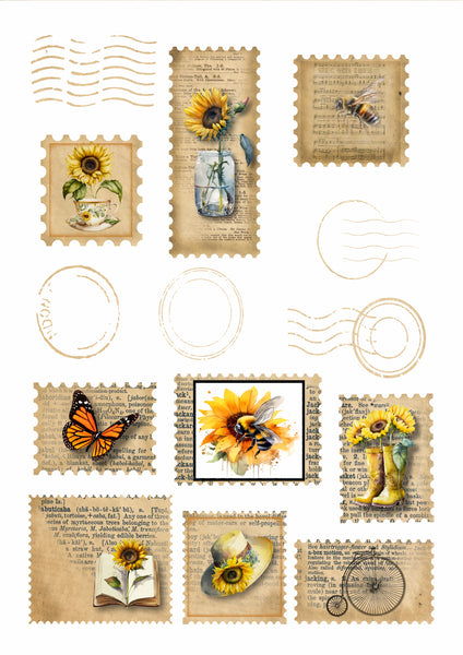 Vintage Bee Stamp Backgrounds Graphic by sw1co design · Creative Fabrica