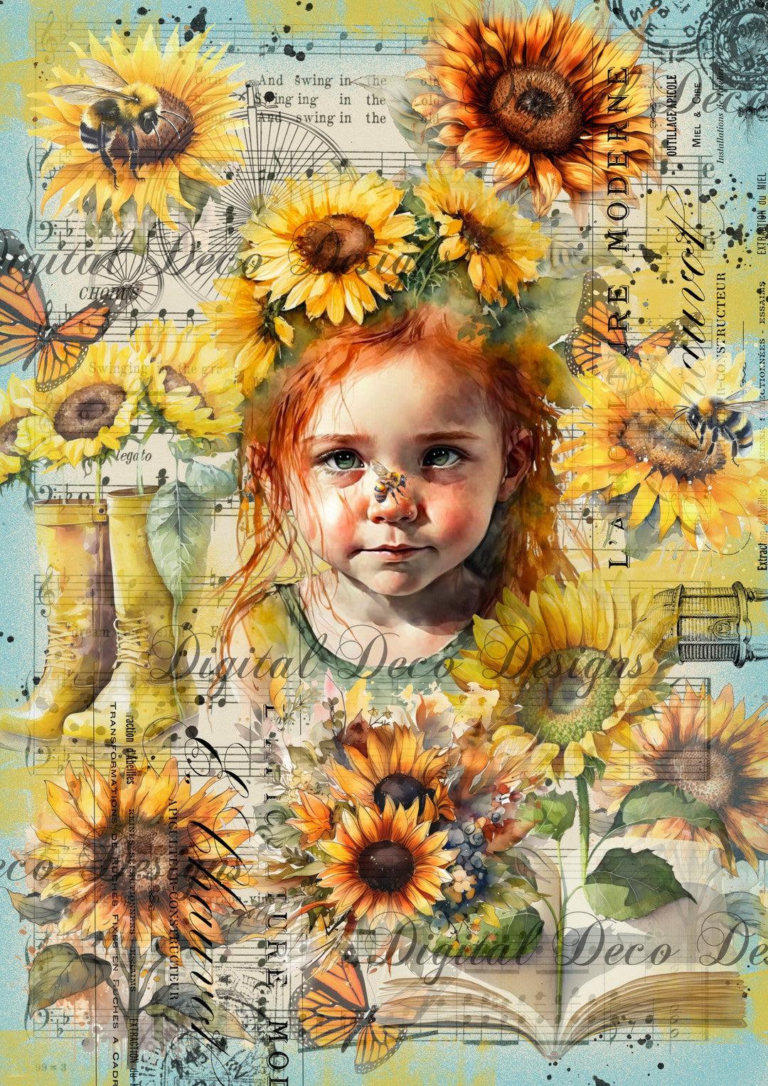You Are My Sunflower (#F023)-Digital Deco Designs