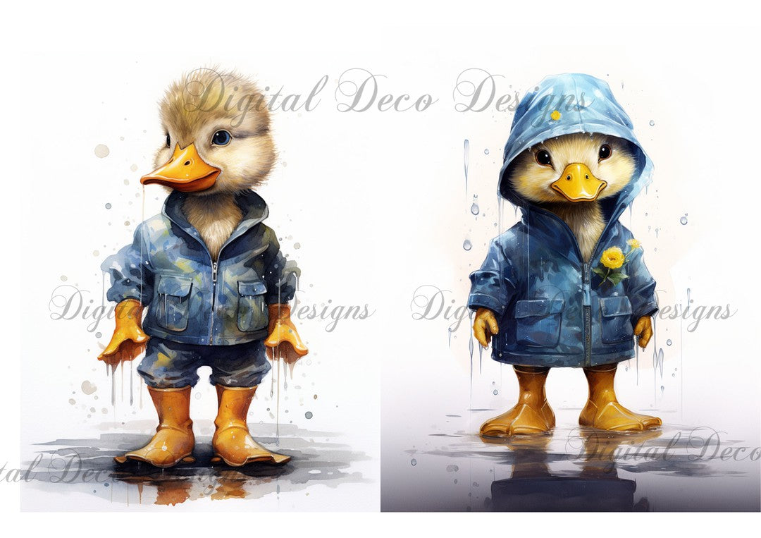 Quacking In The Rain Combo (#D061)-Digital Deco Designs