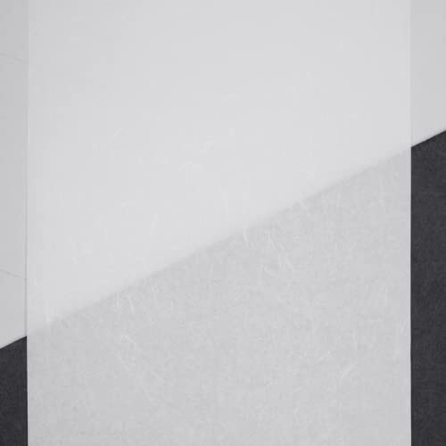 [100 Sheets] Yeonmu-ji/White Light-Weight Thin Hanji A4 with Natural Fiber Texture for Copy, Calligraphy, Drawing, Printing/Korean Traditional Mulberry Paper / 8.3x11.7 inch, 48gsm (White)-Decoupage Paper