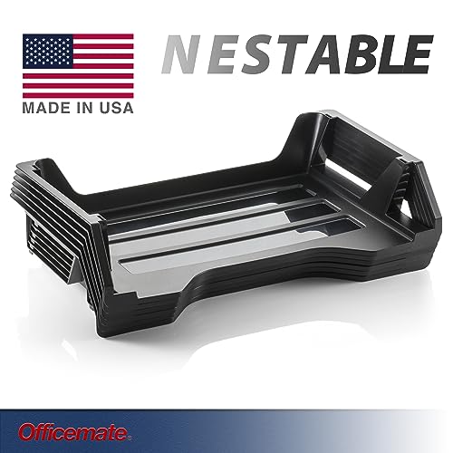 Officemate Recycled Desk Tray, Side Load, 15 1/8 x 8 7/8 x 15, Letter/A4, 6/PK (26212)-Decoupage Paper