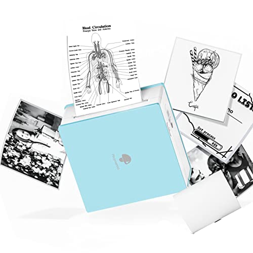 Phomemo M02 Sticker Printer- Mini Printer Portable Thermal Printer Inkless Pocket Printer Bluetooth Photo Printer for Learning Assistance, Study Notes, Journal, Fun, Work-Decoupage Paper