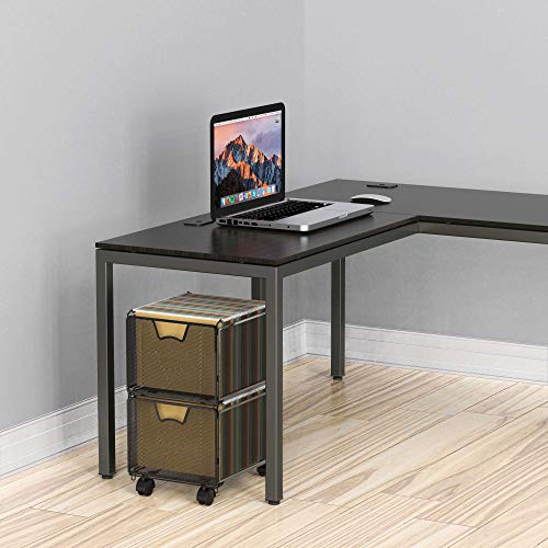 SimpleHouseware Stackable Mesh Hanging File Organizer with Wheels, Black-Decoupage Paper