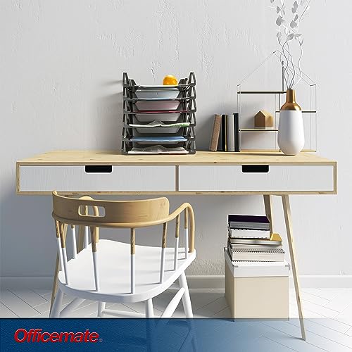 Officemate Recycled Desk Tray, Side Load, 15 1/8 x 8 7/8 x 15, Letter/A4, 6/PK (26212)-Decoupage Paper