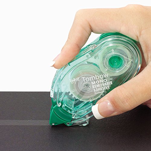 Tombow 62108 MONO Removable Adhesive Applicator, 1/3-Inch x 472-Inch , Roller-Decoupage Paper