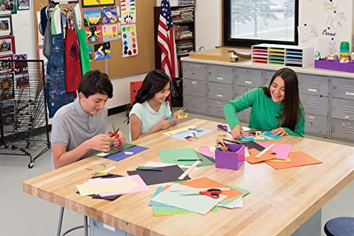 Classroom Keepers 9&quot; x 12&quot; Construction Paper Storage, 15-Slot, White, 9-3/8&quot;H x 29-1/4&quot;W x 12-7/8&quot;D, 1 Unit-Decoupage Paper