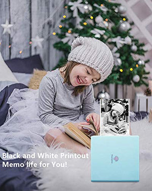 Phomemo M02 Sticker Printer- Mini Printer Portable Thermal Printer Inkless Pocket Printer Bluetooth Photo Printer for Learning Assistance, Study Notes, Journal, Fun, Work