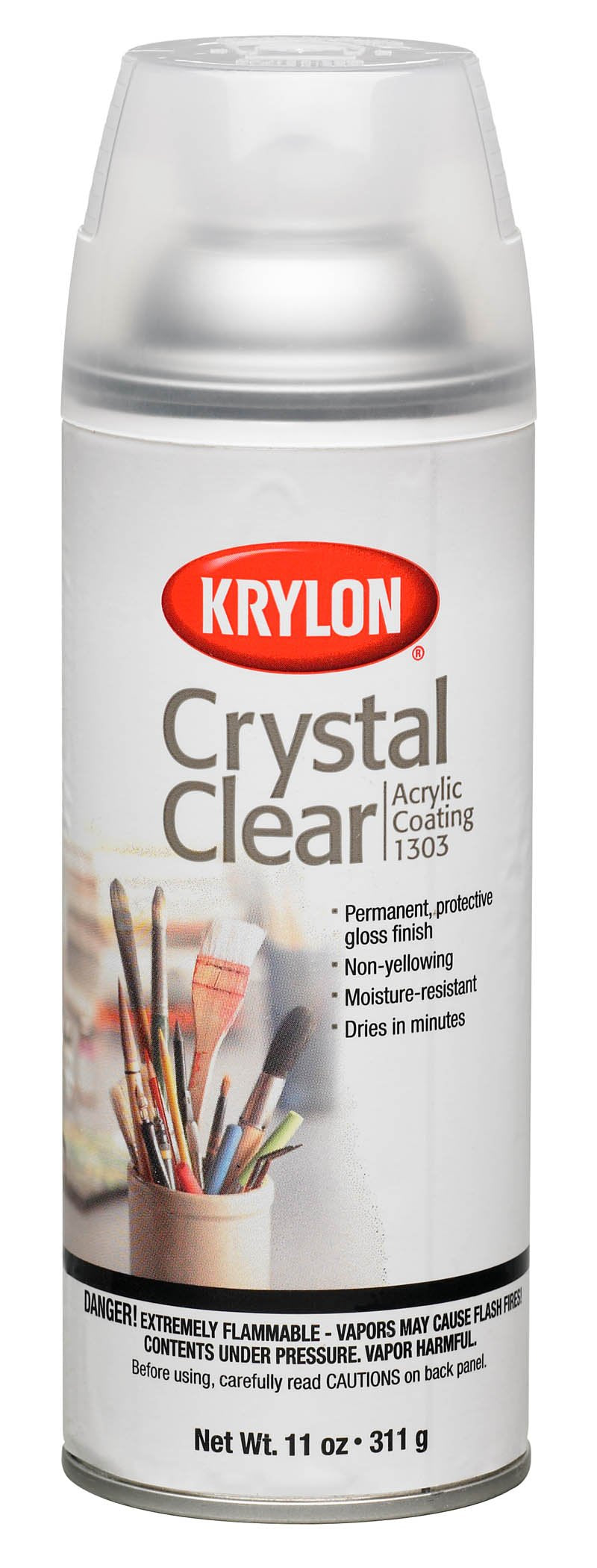 Krylon K01303007 Acrylic Spray Paint Crystal Clear in 11-Ounce Aerosol, 3 Pack