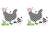 Checked Chickens (#A079)-Decoupage Paper