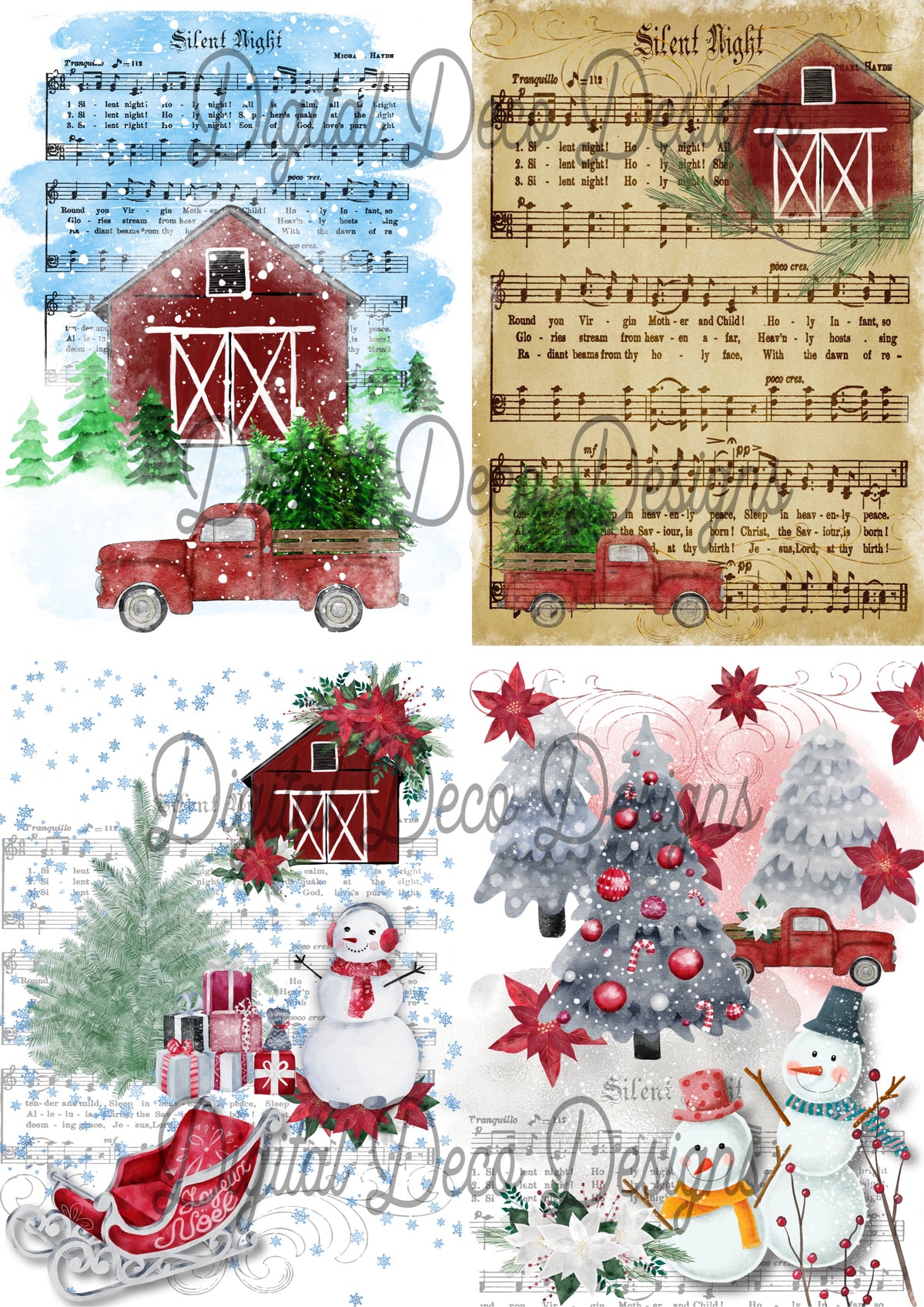 Can't Go Wrong Christmas Kit - Digital Deco Designs
