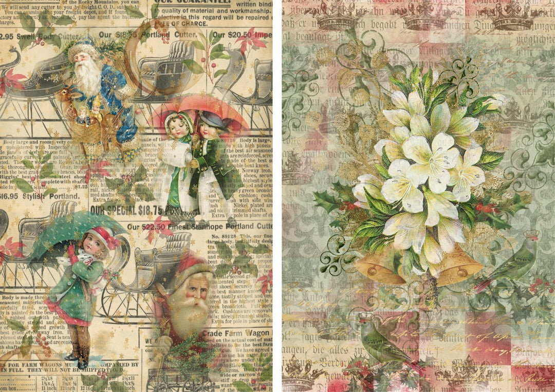 Classic Vintage Christmas Combo Sheet (#A099)-Digital Deco Designs