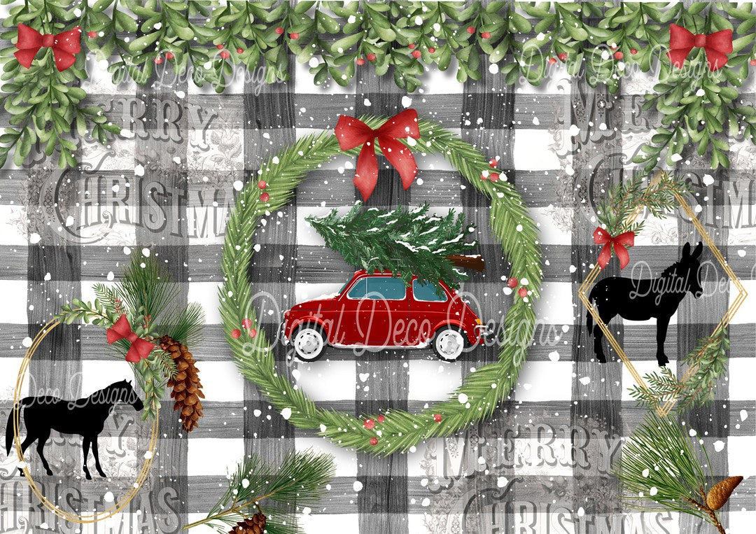 Country Tree Farm (#B018)-Digital Deco Designs