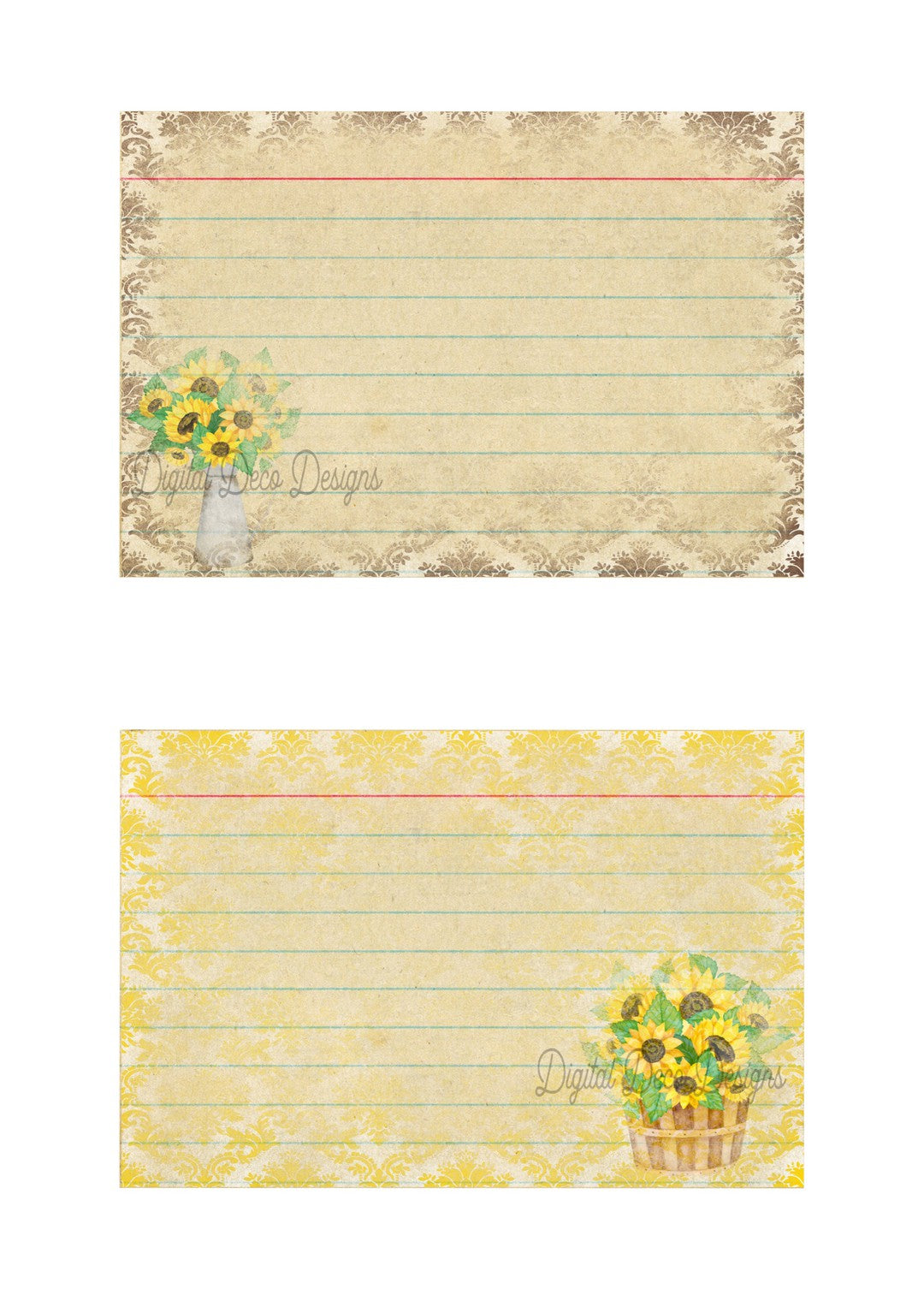 Fall Recipe Cards 2 (#B037)-Digital Deco Designs