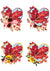 Fall Whimsy Heart Leaf Collage Sheet (#B043)-Decoupage Paper