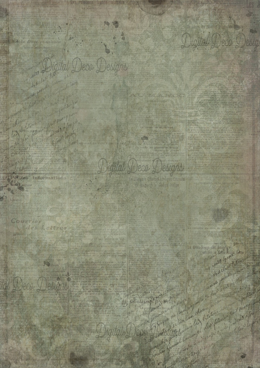 Grunge Paper Green (#B067)-Digital Deco Designs