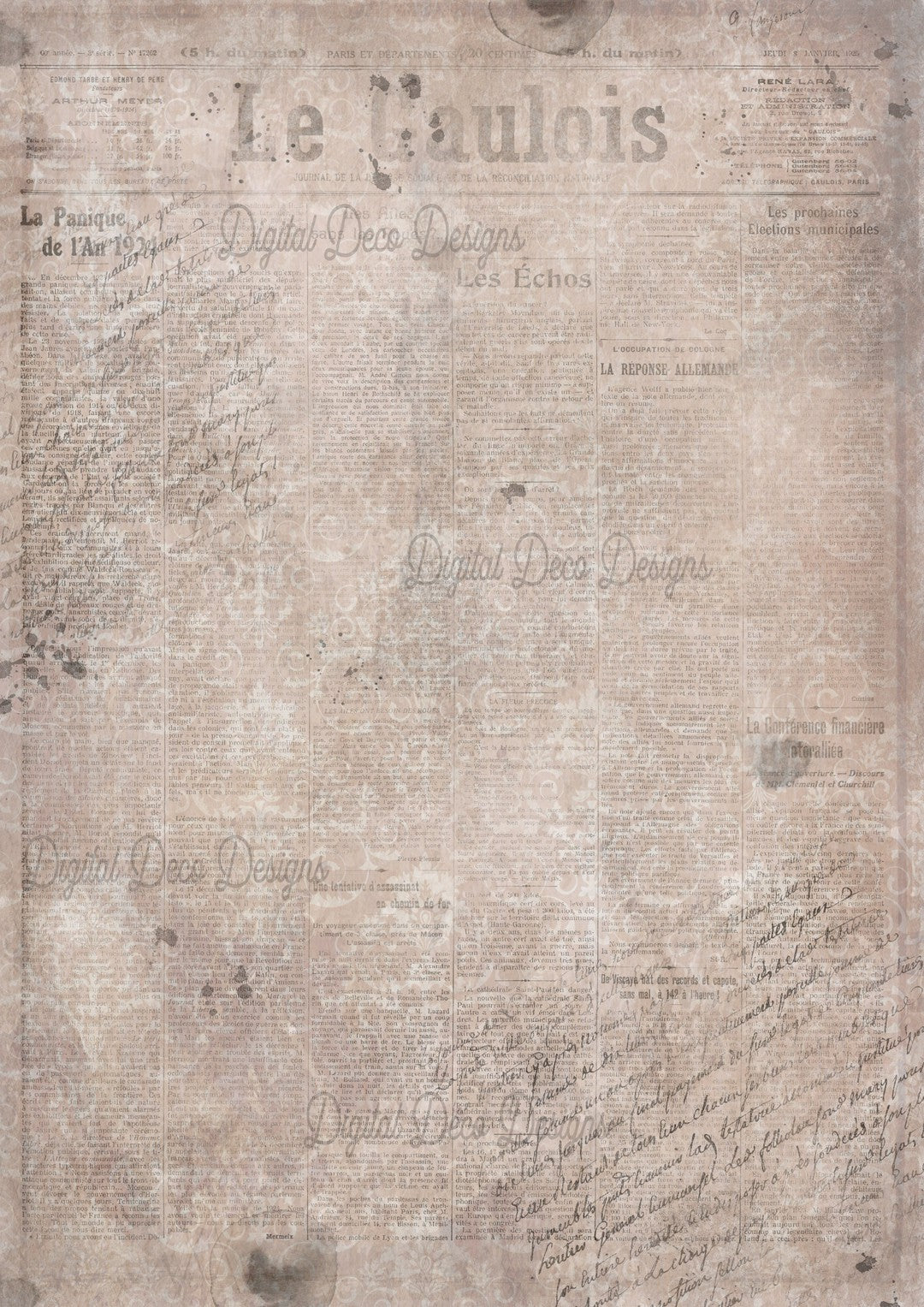 Grunge Paper Pink (#B068)-Digital Deco Designs