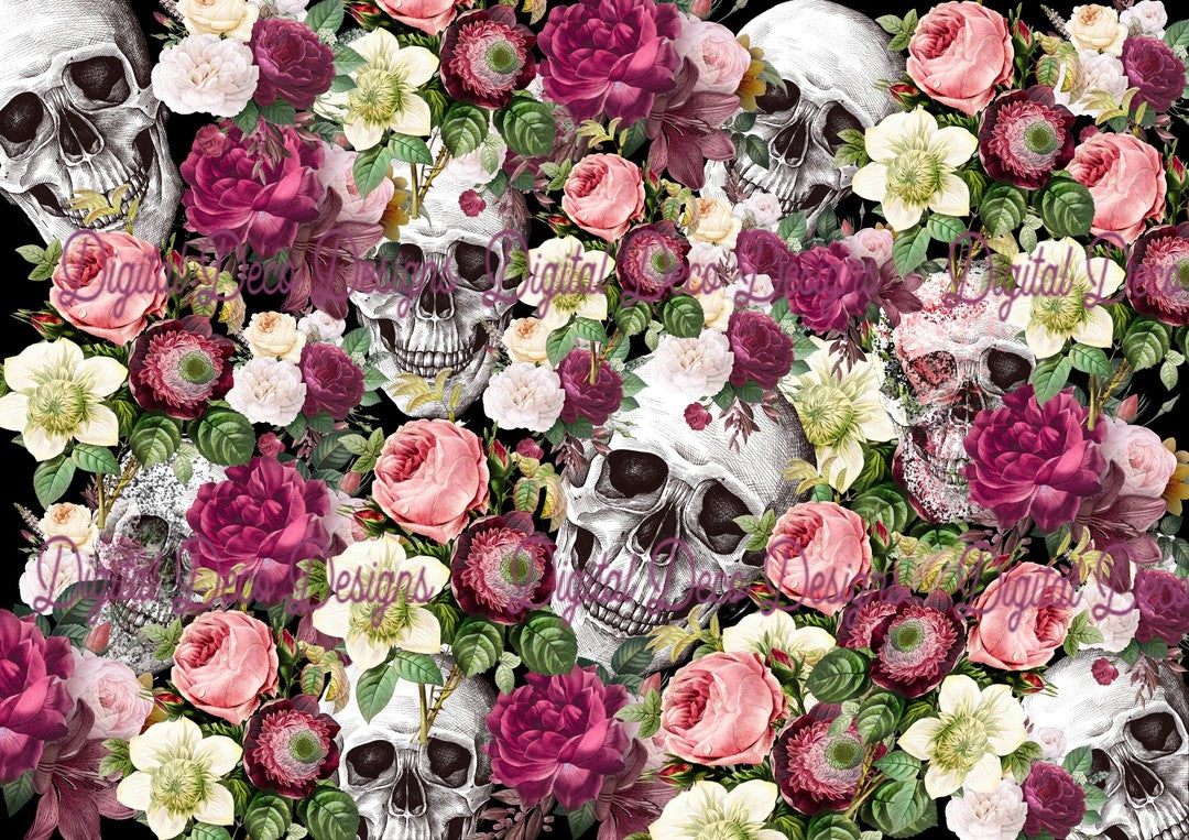 Hidden Skulls (#B097)-Digital Deco Designs