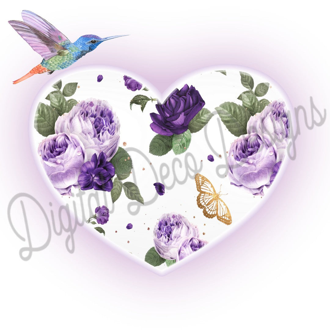 Heart of a Hummingbird (#B080) (Exclusive Members Design)-Digital Deco Designs