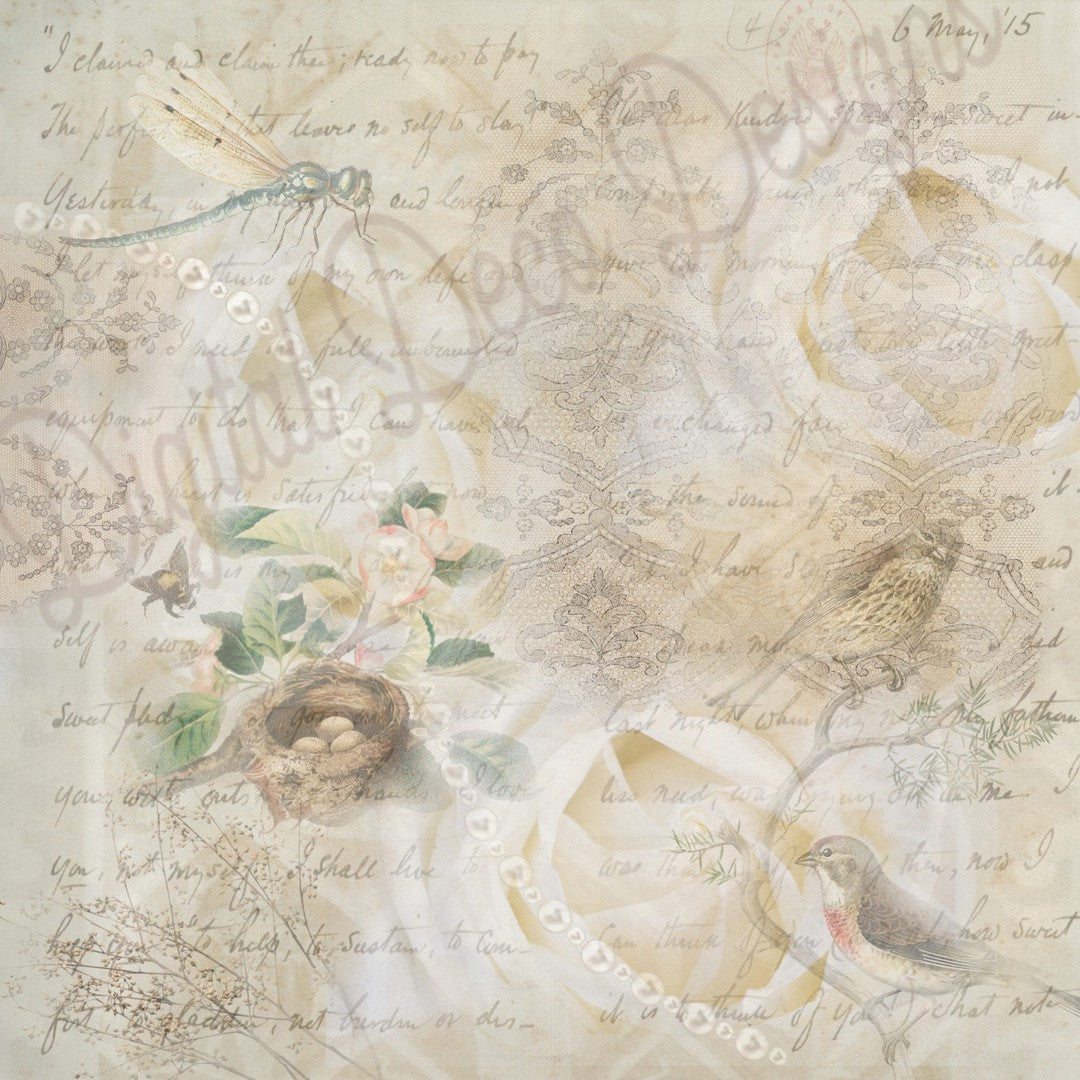 Ivory Cream (#C022)-Digital Deco Designs