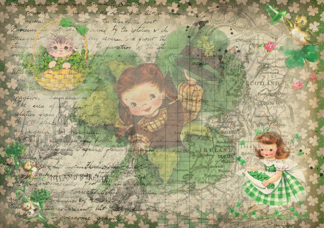 O&#39;Fields of Clover (#C085)-Digital Deco Designs