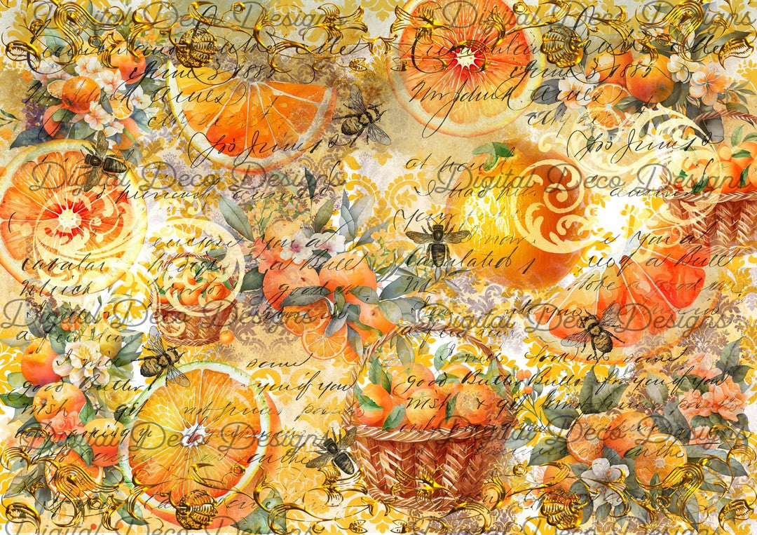 Orange Delight (#C093)-Digital Deco Designs