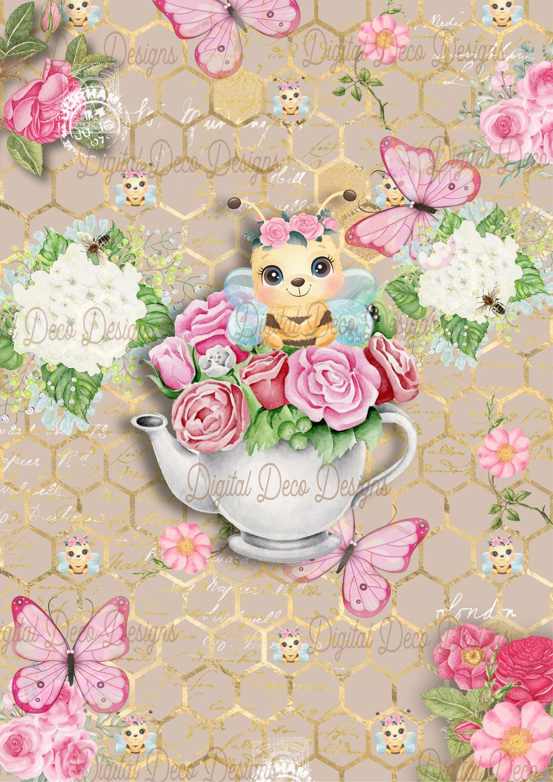 Sweet Pea (#E047)-Digital Deco Designs