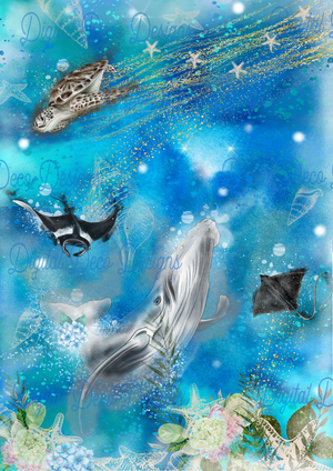 Sea Magic (Prints Perks) (#E002)-Decoupage Paper