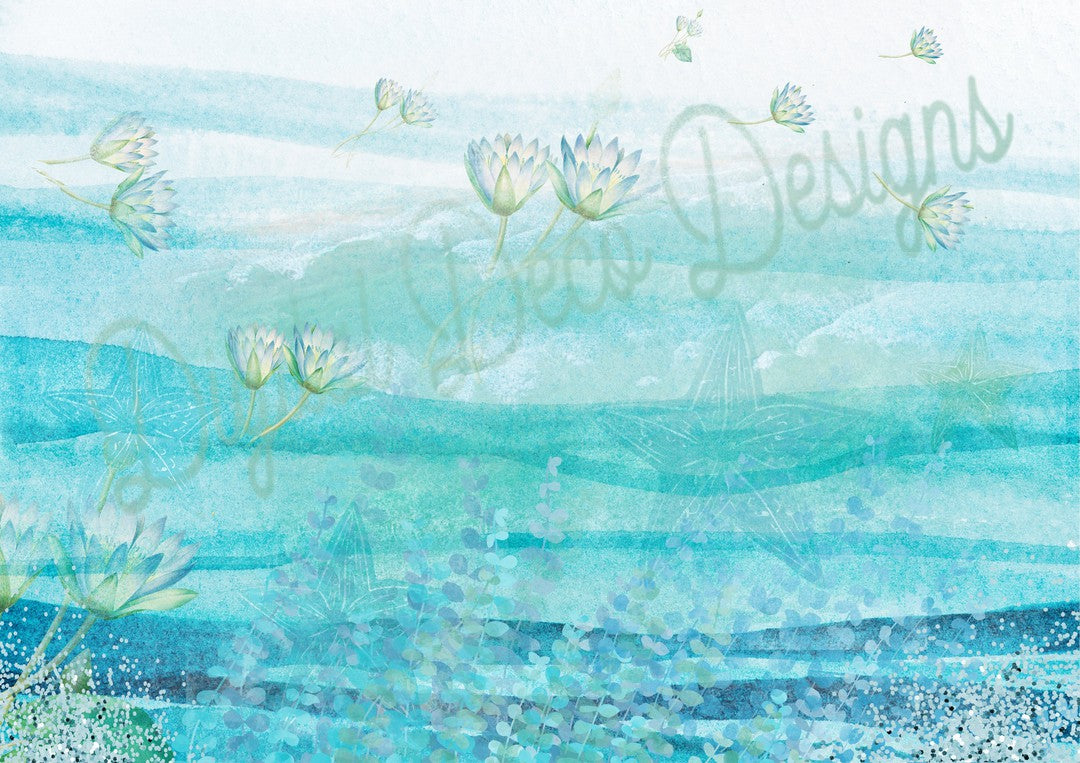 Tranquil Sea (#E058)-Digital Deco Designs