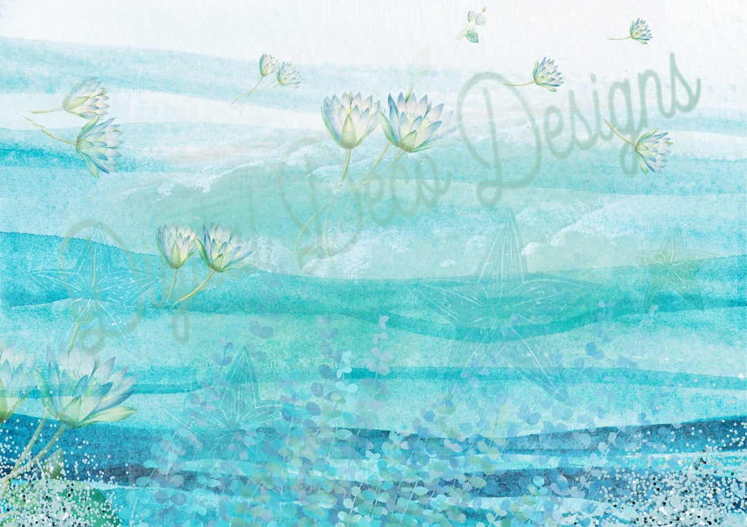 Tranquil Sea (Prints Perks) (#E058)-Decoupage Paper