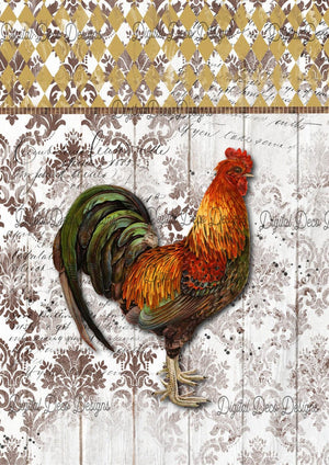 Tuscan Roost (Prints Perks) (#E066)-Decoupage Paper