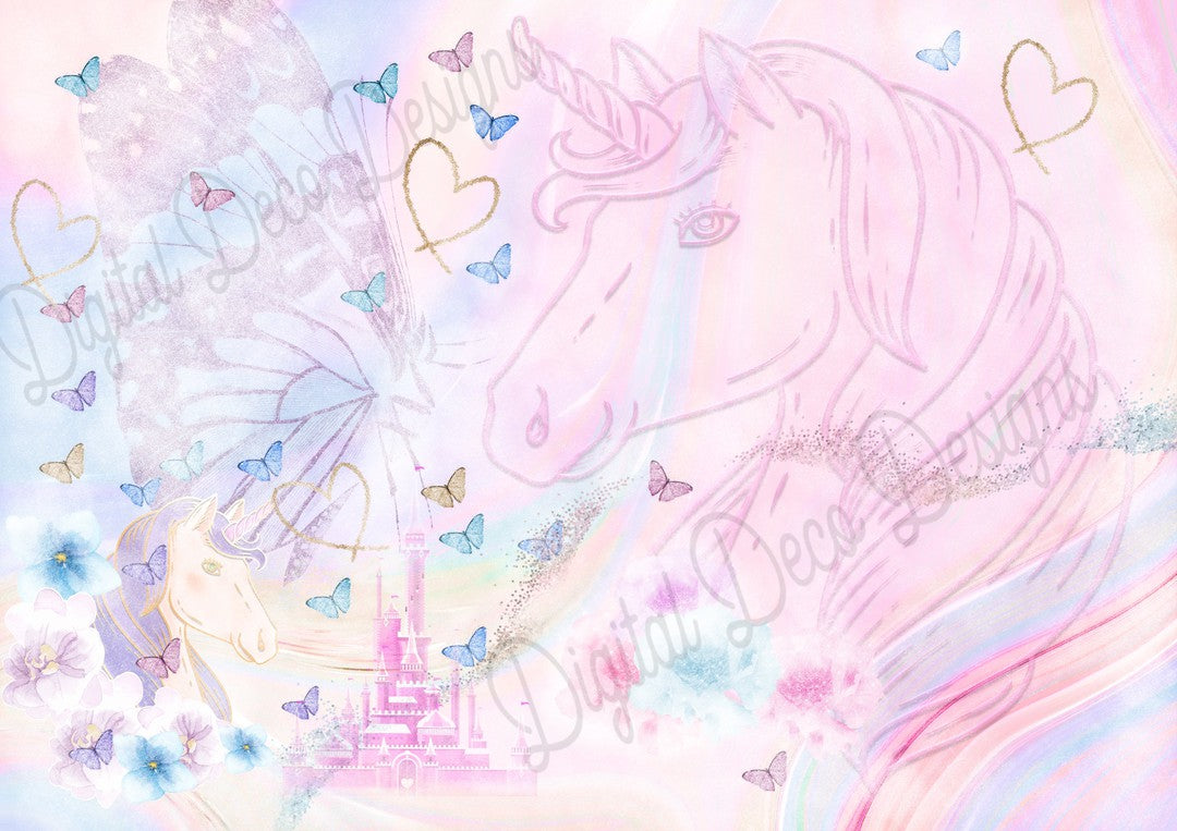 Unicorn In The Sky (#E068) (Exclusive Members Design)-Digital Deco Designs