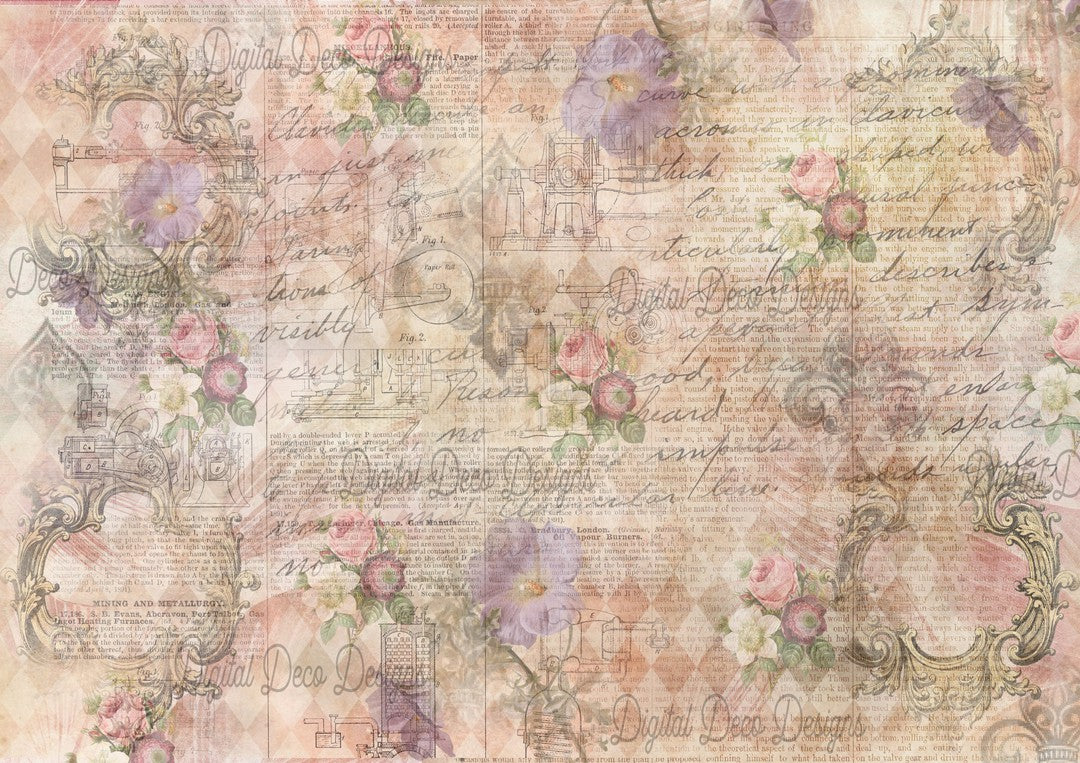 Vintage Haze (#E085)-Digital Deco Designs