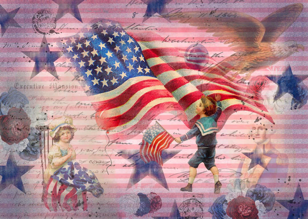 Washington in July (#F002)-Digital Deco Designs