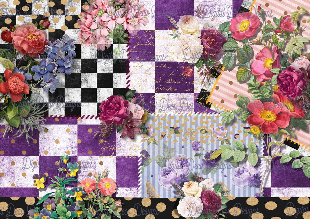 Spring Whimsy (#E027)-Digital Deco Designs